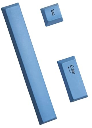 Juego de tapas para teclas Esc Enter y 6.25U con barra espaciadora para teclados mecánicos, tapas de teclas de fácil instalación