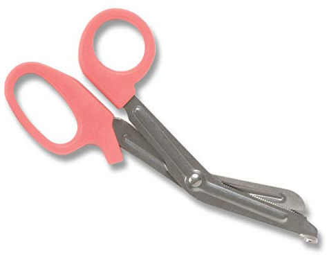 GiMa 20574 Edelstahl Utility und Bandage Schere, 16,5 cm Länge, Pink (10 Stück)