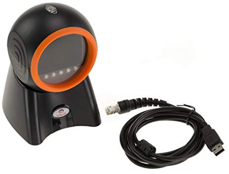 KALEA-INFORMATIQUE Handheld Automatischer Scanner zum Aufstellen im Stil Einer POS-Kasse. Multidirektionales Scannen, Lesen von 1D EAN und 2D QRCode Barcodes.