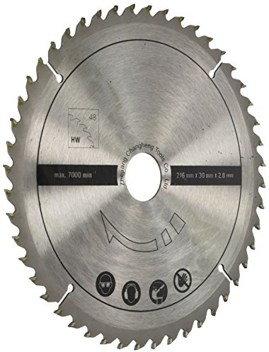 Scheppach Sägeblatt für Kappzugsäge HM216 - HM90MP - HM90SL | Ø216 x 30 x 2,8 mm | 28 Zähne | geeignet für Hart- und Weichholz, gängige Kunststoffe | Original Ersatz Kreissägeblatt | 7901200705