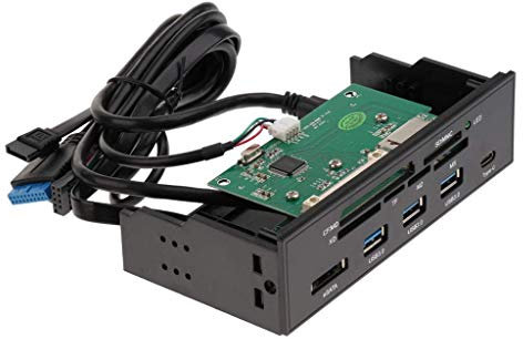 Backbayia USB 3.0/2.0 Front Panel Drive Bay Optical Multifunctional Dashboard Reader