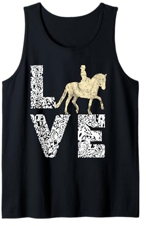 Equestrian Dressage Horse Riding Lover Prance Ride Tank Top