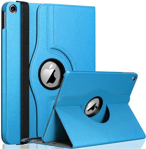 GADGET ARMOUR Funda para iPad de 9ª generación de 10.2 pulgadas 2021, 8ª generación 2020, 7ª generación 2019, funda inteligente giratoria con encendido y apagado automático