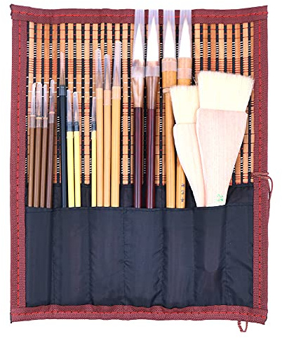 CENPEK 18Pcs-set Eccellente Cinese Calligrafia Pennello Kanji giapponese Sumi Disegno Pennello