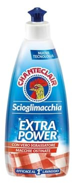 Chanteclair Scioglimacchia - Extra Power Liquido, Smacchiatore Contro Macchie Ostinate, con Vero Sgrassatore, Efficace al Primo Lavaggio - 375 ml