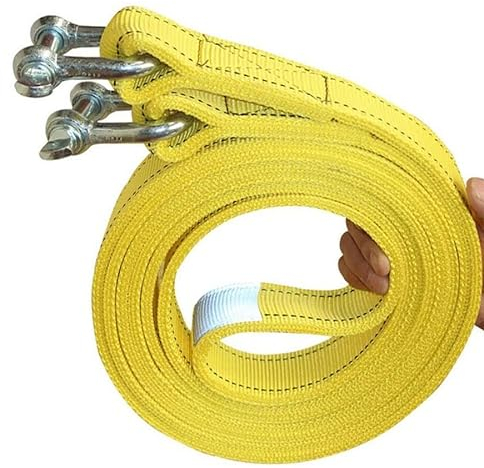 ZZDZW Corde De Remorquage Auto Câble Sangle De Remorquage De Voiture 4M/5M/6M/7M/8M/9M/10M,Heavy Duty,5-25 Tonnes avec 2 Crochet en Acier Et Sac De Rangement (Size : 7m(8T))