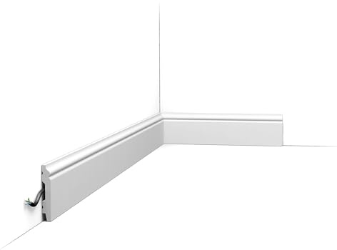 Orac Decor - Carton complet de 32m Plinthe SX165 Orac Decor - 7x1x200cm (h x p x L) - plinthe décorative polymère