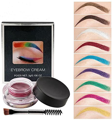 Augenbrauen-Pomaden-Eyeliner-Gel, Pomade-Eyeliner mit Pinsel, wasserdicht, langlebig und wischfest, Make-up für Schönheit, Augenkosmetik (04# Schwarz)