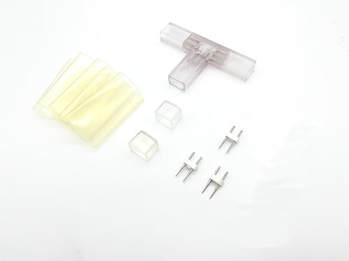 LEDZEIT - Profi Serie – Kontaktdon T, PVC transparent. ENDAST för LED-Neon Flex som anges på denna sida, INTE kompatibel med LED-ljusslang och LED-remsa