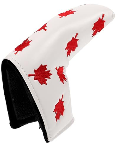 Yardwe Copertura Multifunzionale Per Da Golf Pu Protezione Per Putter Con Design Elegante e Superficie Liscia Foglia Acero Compatibile Con Mazze Centro e Mallet Resistente e Antiscivolo