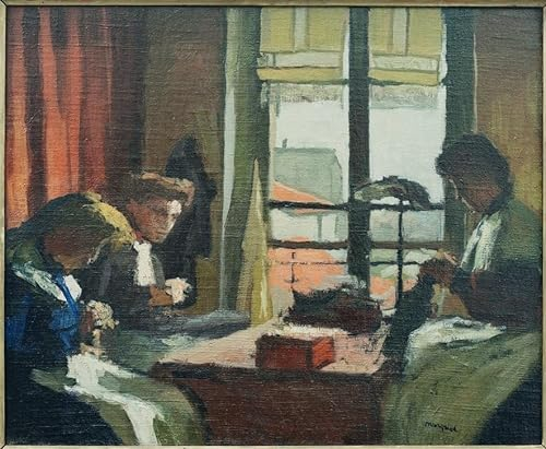 Leinwandbilder Bild Kunst Leinwand Malerei Ölgemälde Die Gipser Von Albert Marquet für Wanddekoration 60x90cm