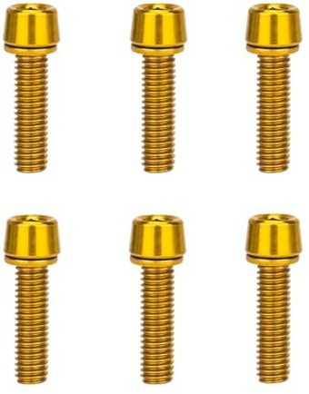 HEAIYB 6 Teile/Satz Fahrrad Lenker Schrauben M5 * 18 MM Edelstahl MTB Fahrrad Lenker Vorbau Riser Schraube In Schrauben