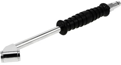 Anneome Reifenfüller aus Stahl mit Manometer Multifunktionales Autoreifenfüllfutter für Schnelle und Präzise Luftfüllung Am Auto Reifen