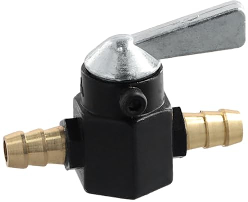 Rapidbok Universel Robinet D'Essence, 8mm Interrupteur de Robinet D'Essence Noir pour Scooter, Cyclomoteur et Moto - Facile à Monter et à Remplir de Carburant