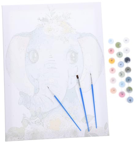 MAGICLULU Kit De Peinture À Lhuile Sur Toile Encadrée Matériaux Sûrs Pour Enfants Et Adultes Occasion