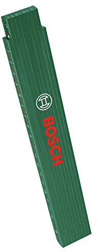 Bosch Maßstab 2m (Robuster, hochwertiger Zollstock für genaues Messen bei Heimwerkerarbeiten; glasfaserverstärktes Nylon; metrische Skala; 10 Segmente)