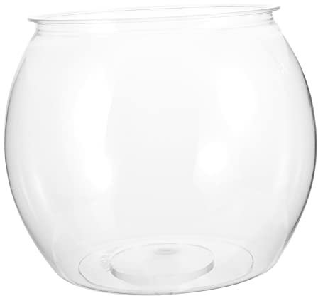 HANABASS Transparentes Desktop-fischbecken Für Ornamente Multifunktionales Aquarium Für Büro Wohnraum Und Hochzeiten Robustes Kunststoffdesign Für Fische Und Schildkröten Dekorative