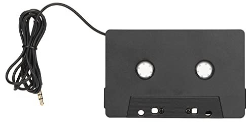 Car Audio Cassette Adapter, 3.5mm Auxillary Cable Cassette Receiver, 4 Channel Output Stereo Audio Tape Converter, Cassette Tape to Aux Adapter with 3.5mm Audio Jack