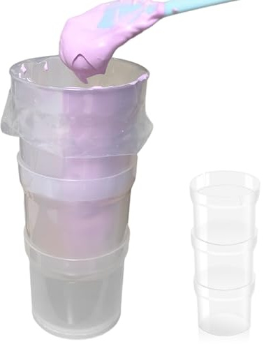 Muzrunq Support de Poche à Douille, Support de Poche à Douille en Plastique Transparent qualité Alimentaire, Tasse empilable pour Cuisines, boulangeries et pâtisseries
