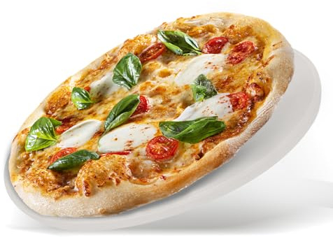 Pizzasten för ugn och grill – rund kordierit-tegel, värmebeständig och hållbar – perfekt för pizza, bröd och bakverk, för gasgrill, elektriska och träugnar, Ø 38 cm (15 tum)