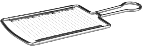 Fackelmann Pellkartoffelschneider – aus Edelstahl, optimal für Kartoffeln, spülmaschinengeeignet, robustes Design, Silber
