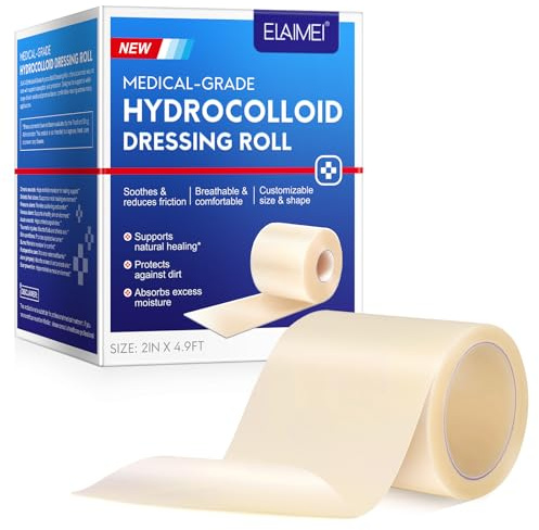 Hydrokolloid-Rollenverband: 5cm x 1,5m selbst zuschneidbare Rolle