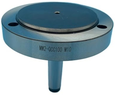 Adattatore for mandrino MT2 - Gambo con flangia da 100 mm for mandrino del tornio, acciaio ad alto contenuto di manganese, facile installazione e rimozione
