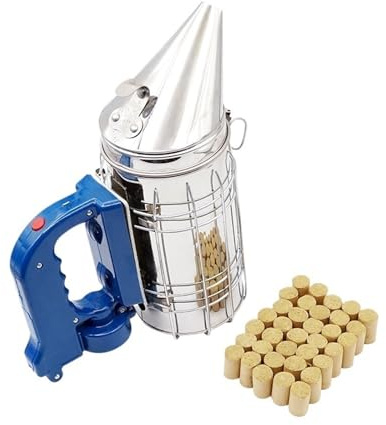 Bienenzuchtwerkzeug Elektrischer Bienenraucher Mit Hitzeschild Rauchbombe Dampf Imkereiausrüstung Sender-Kit Gartenbedarf Notwendige Werkzeuge Für Imkerei