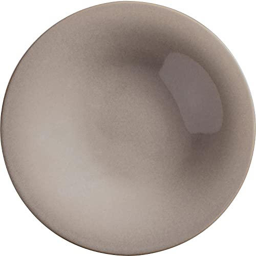 KAHLA Homestyle - Plato de pasta grande de 30 cm, diseño rústico, de porcelana con aspecto de gres y cerámica, plato grande para ensalada, plato grande de pasta, plato hondo XL, redondo, gris