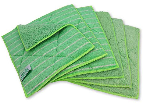 ABACUS® 6er Set Bambus Shine Vorreinigungstuch/Spültuch 25x20 cm - Bambustuch Bambustücher (7434)