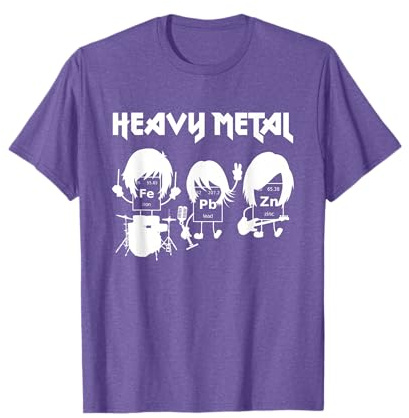 Friki de la Ciencia y fanáticos del Heavy Metal Estudiante de química Divertida Camiseta