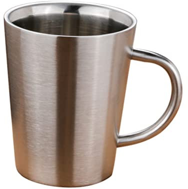 Hoement Tazza in Acciaio Inox 340 Ml Isolamento Doppio Anti-caldo Per Caffè Birra Bevande