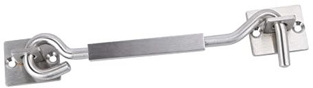 OSALADI 8-inch Stainless Steel Cabin Hook Windproof Window Lock Heavy Duty Wind-Resistant Window Mounting Hook for Home and Doors