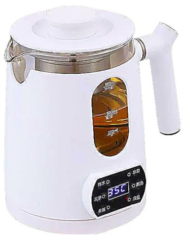 AFAGUEEUPD Electric Hot Tea Maker, 600W Automatic Tea Kettle Pot with Tea Infuser, Electric Kettle for Tea Brewer,Temperature Control and Tea Keep Warm, 6 Flavor Controls