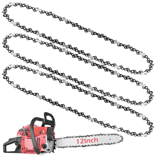 Cadena de repuesto para motosierra de 30 cm (paquete de 3) - 45 eslabones de transmisión - Compatible con motosierras de 30 cm