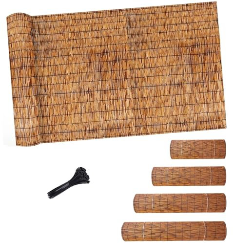 Arella in bambù Recinzioni Cannette Canniccio Stuoia Canne Frangivento Giardini Copertura Ringhiera Balcone Schermo Privacy Ombreggiante Patio Arella Bamboo da Esterno