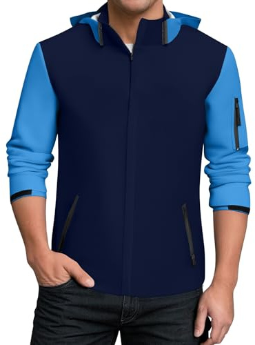 Veste Sport Chemise Army Snowboard Survêtement Combinaison Harrington Homme Cape de Pluie Tres Mao Chauffante Automne Equipement Poncho Pluie Imperméable Enfant Bleu Ciel M