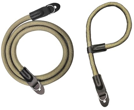 XFSRG Tracolla per Fotocamera Tracolla in Corda Cinghia da Collo con Cinturino in Morbido per Videocamera Fotocamera DSLR (Verde)