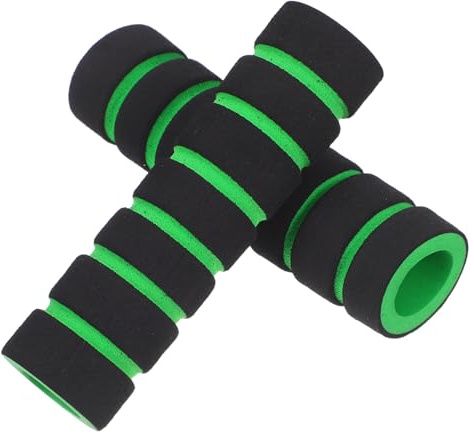 Puños de Esponja para Manillar de Bicicleta, 2 Piezas Negro | Espuma Antideslizante, Tacto Cómodo y Sujeción Segura, para Bici y Commuter Bike