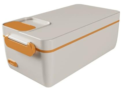 Fangxuee Fiambrera Eléctrica Portátil Inalámbrica con Calentador de Alimentos, Recipiente Extraíble de Acero Inoxidable, Fiambrera Térmica para Viajes, Color