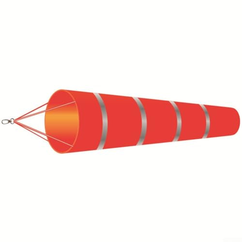 Airport Windsock in 150cm Length Reliable Wind Measurement Tool Made of Rip Stop Polyester