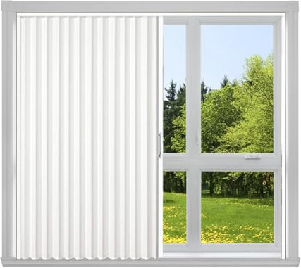 Aluminium-Akkordeon-Schiebetür – Ziehharmonikatüren für den Innenbereich für Küche, Speisekammer, Terrasse, Garage – stilvolle platzsparende temporäre Tür für Tür und Raumtrennung.