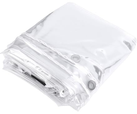 Rcniso Heavy Duty Transparent Hönshus Isoleringsfilt Vindtätt överdrag för Vintern 6,6'x9,8'