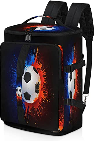 Fußball-Sport-Rucksack für Herren und Damen, Fußball-Seesack mit Schuhfach für Fitnessstudio, Reisen, Wandern, Rucksack, multi, Einheitsgröße, Sportlich
