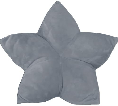 TiborTex Hundebett Tierkissen Grau 60x30 cm Kronenkissen Haustierkissen flauschig weich Kissen Hundekissen Krone waschbar Hundekorb Hundesofa