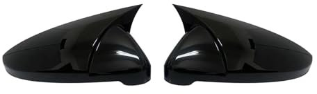 Tür Spiegelkappen Für VW Für Golf 7 7,5 Für R Für GTI Für R-Linie Seite Flügel Rückspiegel Shell Abdeckung Trim Rückspiegelkappe(Gloss Black)