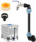 IBC Tank Schwanenhals, 3/4 IBC Tank Auslaufhahn 1000l Wassertank Zubehör Auslaufhahn, IBC Tank Zubehör 3/4 Zoll mit Adapter Kappe für Wassertank Wasserhahn