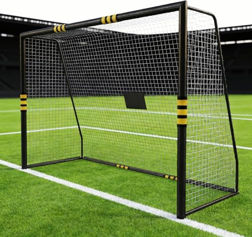GarveeHome But de Football d'extérieur | Grand Soccertor | Design résistant aux intempéries et Absorbant Les Chocs | Mur de But pour Enfants et Adultes | Idéal pour Le Jardin, l'entraînement et Les