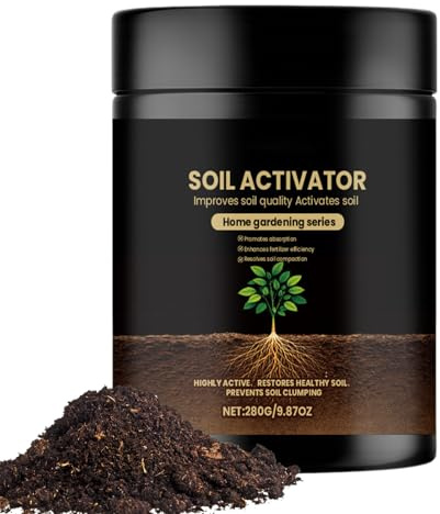Attivatore per terreno da giardino, 280 g, fertilizzante organico solubile in acqua, per piante da interno, attivatore per prato, giardino, agricoltura, cetrioli, orchidea, ortensia, begonia