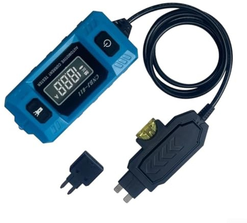Tester portatile per circuiti automobilistici con display LCD retroilluminato blu e punta illuminata frontale per una risoluzione efficiente dei guasti elettrici